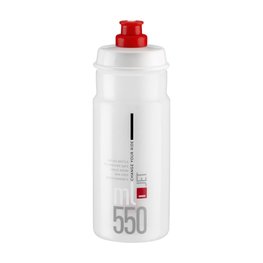 ELITE Cycling water bottle -  JET 550 - transparent/red