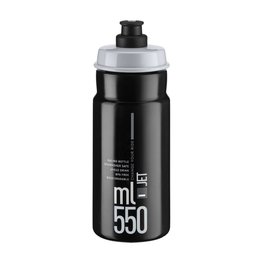 ELITE Cycling water bottle - JET 550 - black/grey
