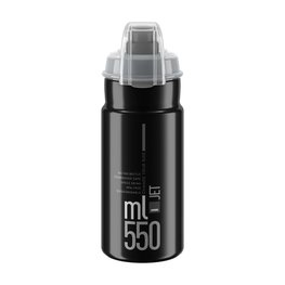 ELITE Cycling water bottle - JET PLUS 550 - black/grey