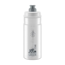 ELITE Cycling water bottle - JET GREEN 550 - transparent