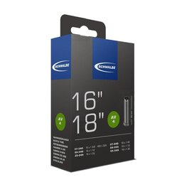 SCHWALBE tyre tube - AV4 16x1 3/8-18x1.35 AV 40mm - black