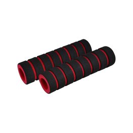 LONGUS grips - FOUMY - black/red