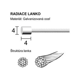 LONGUS shift cable - SHIFT - silver