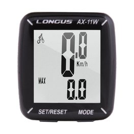 LONGUS cycling computer - CYKLO COMPUTER AX-11W - black