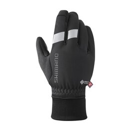 SHIMANO Cycling long-finger gloves - WINDSTOPPER PRIMALOFT - black