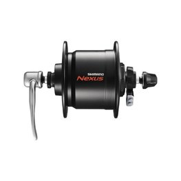 SHIMANO front hub with dynamo - DHC3000 32 - black