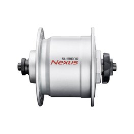 SHIMANO front hub with dynamo - DHC3000 32 - silver