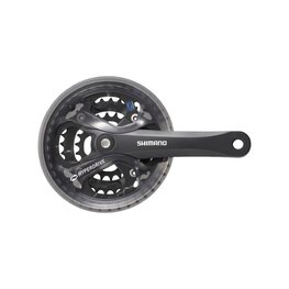 SHIMANO cranks with chainring - ACERA 175mm 48/38/28 - black