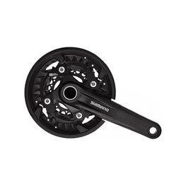 SHIMANO cranks with chainring - SLX MT500 40-30-22 3x10 - black