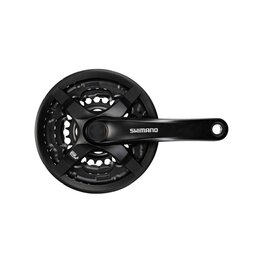 SHIMANO cranks with chainring - TOURNEY TY501 170mm 42/34/24 - black