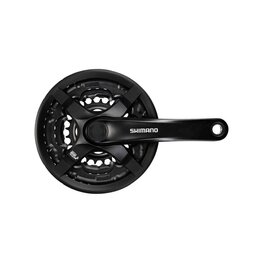 SHIMANO cranks with chainring - TOURNEY TY501 170mm 48/38/28 - black
