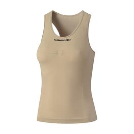 SHIMANO Cycling sleeve less t-shirt - VERTEX SL - beige