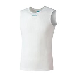 SHIMANO Cycling sleeve less t-shirt - VERTEX MESH SL - white