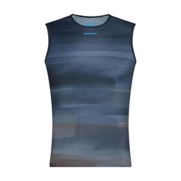 SHIMANO Cycling sleeve less t-shirt - VERTEX PRIMA SL PRINTED - blue