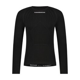 SHIMANO Cycling long sleeve t-shirt - VERTEX LONG - black