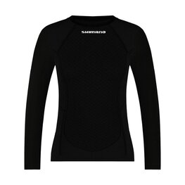 SHIMANO Cycling long sleeve t-shirt - VERTEX LONG - black