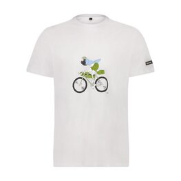SHIMANO Cycling short sleeve t-shirt - SENTIERO LTD - white