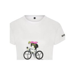 SHIMANO Cycling short sleeve t-shirt - SENTIERO LTD - white