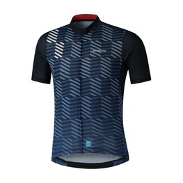 SHIMANO Cycling short sleeve jersey - AEROLITE - blue