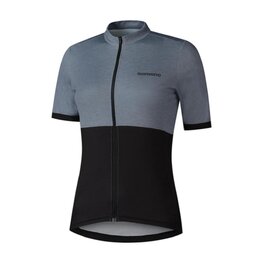 SHIMANO Cycling short sleeve jersey - ELEMENT - grey/black