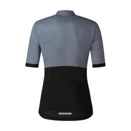 SHIMANO Cycling short sleeve jersey - ELEMENT - grey/black
