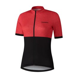 SHIMANO Cycling short sleeve jersey - ELEMENT - red/black
