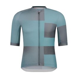 SHIMANO Cycling short sleeve jersey - VELOCE - light blue