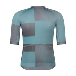 SHIMANO Cycling short sleeve jersey - VELOCE - light blue