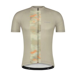 SHIMANO Cycling short sleeve jersey - LOGO 2 - beige
