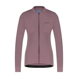 SHIMANO Cycling winter long sleeve jersey - KAEDE THERMAL LONG - purple