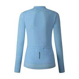 SHIMANO Cycling winter long sleeve jersey - ELEMENT LONG - light blue