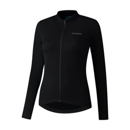SHIMANO Cycling winter long sleeve jersey - ELEMENT LONG - black