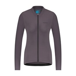 SHIMANO Cycling winter long sleeve jersey - ELEMENT LONG - purple