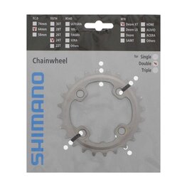 SHIMANO chainring - DEORE XT M785 24 - silver
