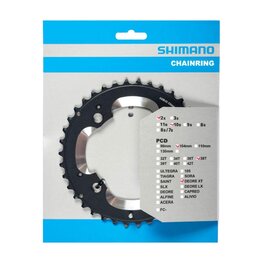 SHIMANO chainring - DEORE XT M785 38 - black