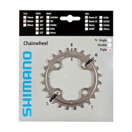 SHIMANO chainring - DEORE XT M780 24 - silver