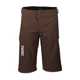 POC Cycling shorts without bib - ESSENTIAL MTB - brown