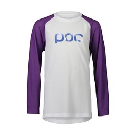 POC Cycling summer long sleeve jersey - ESSENTIAL MTB - white/purple