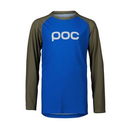 POC Cycling summer long sleeve jersey - ESSENTIAL MTB - blue/green