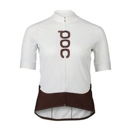 POC Cycling short sleeve jersey - ESSENTIAL ROAD  - white/brown