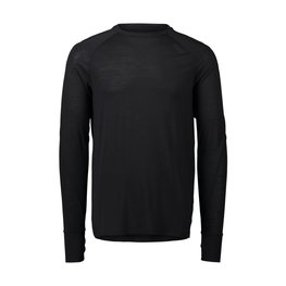 POC Cycling winter long sleeve jersey - LIGHT MERINO - black