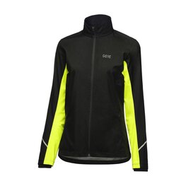 GORE Cycling windproof jacket - R3 PARTIAL GTX - black/yellow