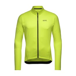 GORE Cycling winter long sleeve jersey - C3 THERMO - yellow