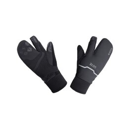 GORE Cycling long-finger gloves - GTX I THERMO SPLIT - black