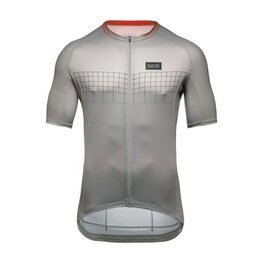 GORE Cycling short sleeve jersey - GRID FADE 2.0 - grey/orange