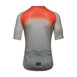GORE Cycling short sleeve jersey - GRID FADE 2.0 - grey/orange