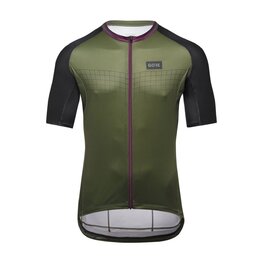GORE Cycling short sleeve jersey - GRID FADE 2.0 - green/purple