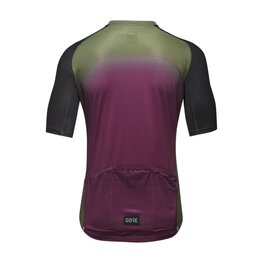 GORE Cycling short sleeve jersey - GRID FADE 2.0 - green/purple