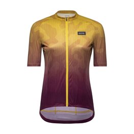 GORE Cycling short sleeve jersey - RAIN CAMO WMN - yellow/purple