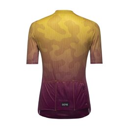 GORE Cycling short sleeve jersey - RAIN CAMO WMN - yellow/purple